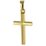 trendor 51093 Kreuz Anhänger 20 mm Gold 333 / 8K