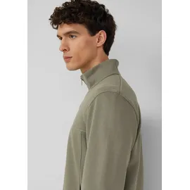 s.Oliver Sweatshirt-Jacke mit Stehkragen und Eingrifftaschen - olive - L
