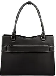 Socha Laptoptasche für Frauen 15,6 Zoll herausnehmbares Laptopfach Vario CL Schwarz