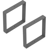 GAH Alberts Alberts 2x Regalträger Conny | 180 x 180 mm | Regalhalterung | Halterung | Regalbrett