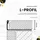 tktrading24 10x L-Profil Edelstahlschiene Fliesenschiene Fliesenprofil L250cm 11mm gebürstet