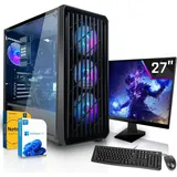 SYSTEMTREFF Office Komplett Set - Ryzen 5 9600X - AMD Radeon Graphics - 32GB DDR5 - 2TB NVMe - 27 Zoll TFT - Windows 11 Pro - Desktop PC