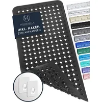Homerella homerella® Badewannenmatte rutschfest 88x39cm, INKL. HAKEN, Rutschfeste Badematte
