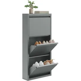 Woltu Schuhregal 50 x 106 x 15 cm grau / grau