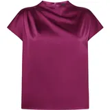 Zero Satin-Bluse Magenta Purple 42