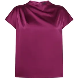 Zero Satin-Bluse Magenta Purple 42