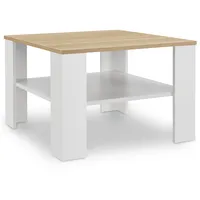 Juskys Couchtisch mit Ablage 60x60 cm - Beistelltisch für