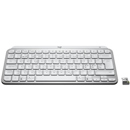 Logitech MX Keys Mini for Business Pale Gray, weiß/grau, LEDs weiß, Logi Bolt, USB/Bluetooth, ND (920-010605)