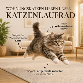 noviclass Katzenlaufrad Baghira Groß 120 cm Pink/Rosa