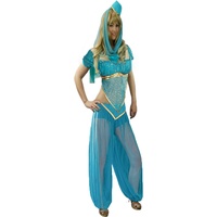 Yummy Bee - Arabische Prinzessin Bauchtänzerin Bollywood Karneval Fasching Kostüm Damen Größe 34-46 (34)