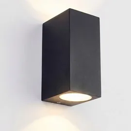 Maxkomfort GmbH Außenleuchte Aluminium Edelstahl 1268 2x GU10 Schwarz