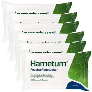 Hametum Feuchtpflegetücher m.Hamamelis x6 6x12 St Tücher