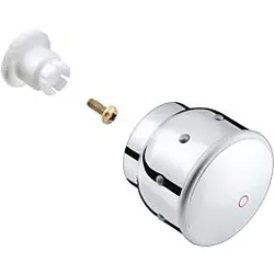 hansgrohe Griff für Mondial Warmwasserseite 15292490 weiss/gold optik