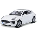 BBURAGO Modellauto 1:24 Porsche Macan, Weiß