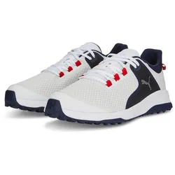 PUMA Fusion Grip Golfschuhe Herren 04 - PUMA white/PUMA silver/PUMA navy 42