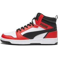 Puma Rebound V6 High-Top Puma White/Puma Black/For All Time Red 41