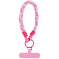 Votvloay Handykette Kurz Handyanhänger Universal zum Umhängen Handyband Kordel Kette, Kompatibel mit jedem Handy und Smartphone,Phone Lanyard + 1 Stück Pad (ohne Hülle) - Magenta, Rosa, Blau