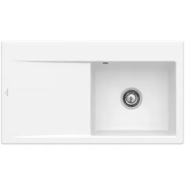 Villeroy & Boch Subway Style 50 flat rechts stone white + Handbetätigung + Lochbohrung 1