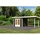 Karibu Kandern 6 6,12 x 3,03 m terragrau inkl. Anbau 3,2 m