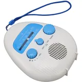 Wasserdichtes Duschradio, Spritzwassergeschütztes AM FM Radio mit Drehknopf, Eingebautem Lautsprecher, Einstellbarer Lautstärke, für den Einsatz Im Badezimmer Im Freien