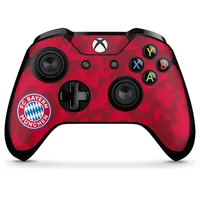 DeinDesign Skin kompatibel mit Microsoft Xbox One X Controller Folie Sticker FC Bayern München Camouflage FCB