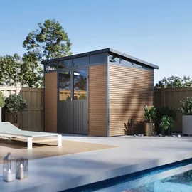 Weide Gartenhaus 2,78 x 2,18 m Teak