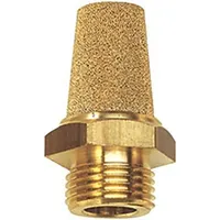 Riegler 100292 Sinterbronze-Schalldämpfer, Messinggewinde/Sechskant, G 1/2, AF 23