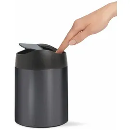 simplehuman Mini-Abfalleimer 1,5 l Silber
