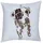 Hti-Living Dekokissen Hundemotiv Dabo 40 x 40 cm Grau