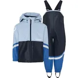 Didriksons - Kid's Waterman Set 12 - Regenset Gr 90 blau