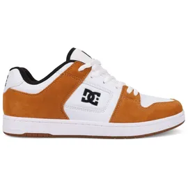 DC Shoes "Manteca", Herren, Gr. 9(42), weiß (wheat, weiß), Obermaterial: Leder (Kuh) / Futter: Textil / Außensohle: Gummi., Schuhe Schnürschuh