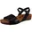 Keilsandaletten Damen Schwarz 36