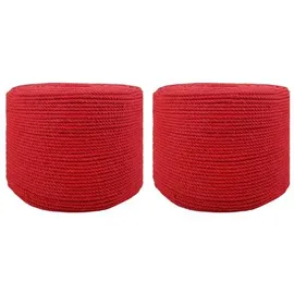 vidaXL Seil 2 Pcs Kletterseil Rot