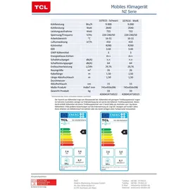 TCL Mobiles Klimagerät 2,6 kW