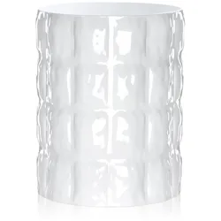 Vase Matelasse glänzendes weiß