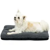 ZOLLNER Hundekorb, 100% Polyester, Antirutschnoppen, 100% Polyester grau 58 cm