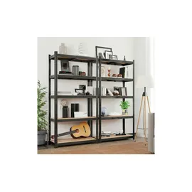Songmics Lagerregal 50 cm x 100 cm x 200 cm Schwarz