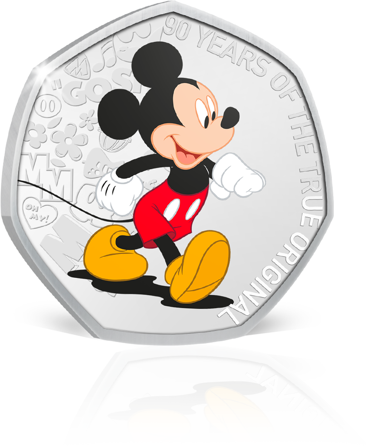 „Mickey Mouse im Wandel der Zeit“ – der 6er-Komplettsatz vollversilberter und farbveredelter Gedenkprägungen!