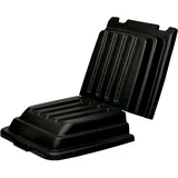 Rubbermaid Commercial Products 0.263 Litre Lid for Cube and Utility Tilt Trucks - Black