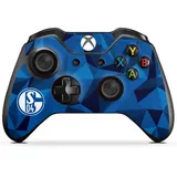 DeinDesign Skin kompatibel mit Microsoft Xbox One Controller Folie Sticker Muster Bundesliga FC Schalke 04