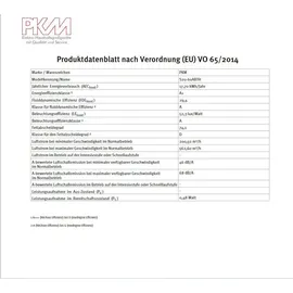 PKM S20-60ABTH Kopffreihaube 60 cm Schwarz