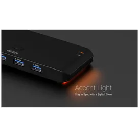 ATEN US4324 2x4-Port USB Switch USB 3.2 Gen 1 Peripheral Sharing Switch