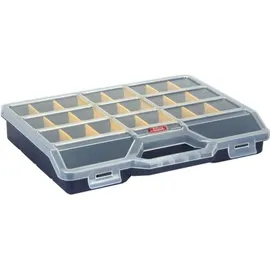 Tayg Sortimentskasten Kunststoff 312x238x51 mm schwarz/transparent maximal 25 Fächer