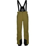 KILLTEC Herren Skihose/Funktionshose mit abnehmbaren Trägern, Kantenschutz und Schneefang Enosh, Blasses Oliv, 3XL,