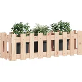 vidaXL Hochbeet Lattenzaun-Design 100 x 30 x 30 cm Braun