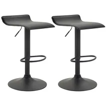 CLP Barhocker Dyn V2 2er Set höhenverstellbar drehbar Schwarz