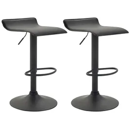CLP Barhocker Dyn V2 2er Set höhenverstellbar drehbar Schwarz