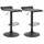 CLP Barhocker Dyn V2 2er Set höhenverstellbar drehbar Schwarz