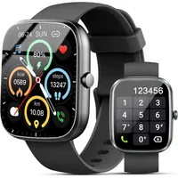 Smartwatch Herren Damen,1.96" HD Smartwatch Damen mit Telefonfunktion,Smart Watch Fitnessuhr 100+ Sportmodi, IP68 Wasserdicht, Sportuhr mit Herzfrequenz Schlafmonitor Schrittzähler, für Android iOS