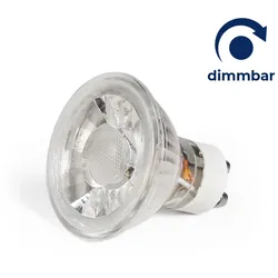 LED Leuchtmittel MCOB GU10 5W 350 lm warmweiß dimmbar Lampe